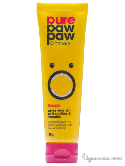 Бальзам для губ с ароматом винограда, 15 г, Pure Paw Paw