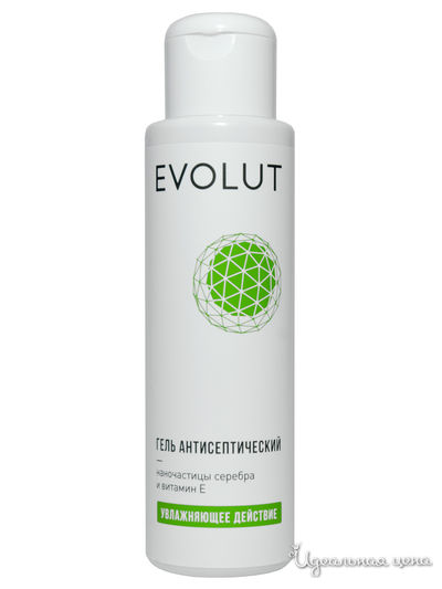 Гель для рук антисептический с наночастицами серебра и витамином E, 100 мл, Evolut