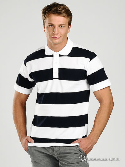 поло AlbertoMoretti&Windsor, цвет цвет темно-синяя полоска