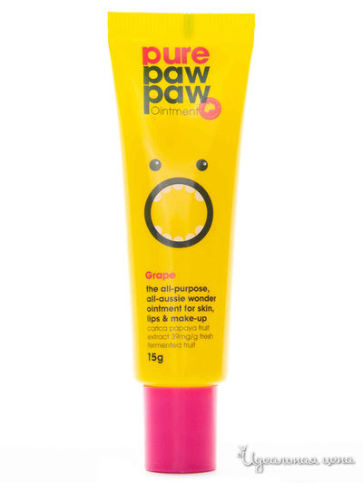 Бальзам для губ винограда, 15 г, Pure Paw Paw