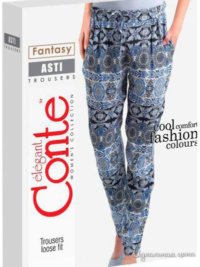 Брюки CONTE, цвет синий
