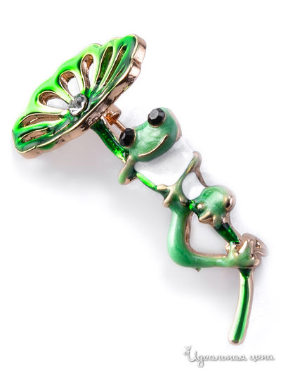 Брошь Bradex, цвет зеленый