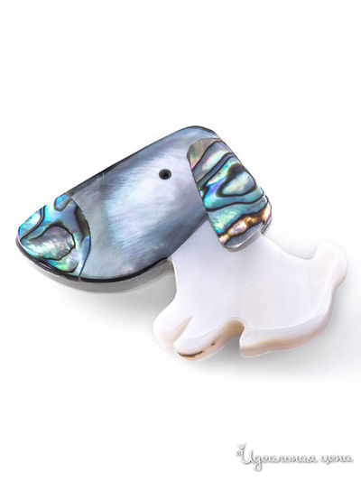 Брошь Bradex, цвет белый, серый