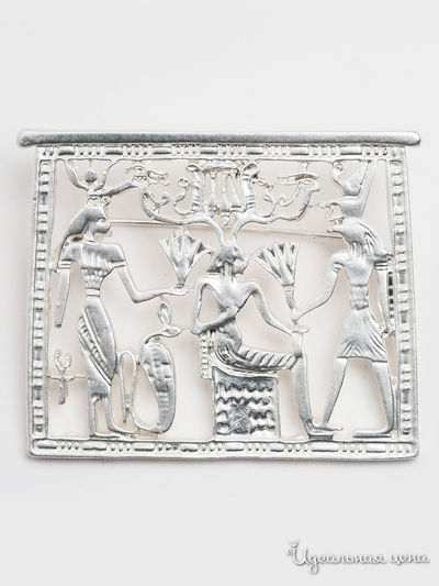 Брошь Beatrici Lux, цвет серебряный