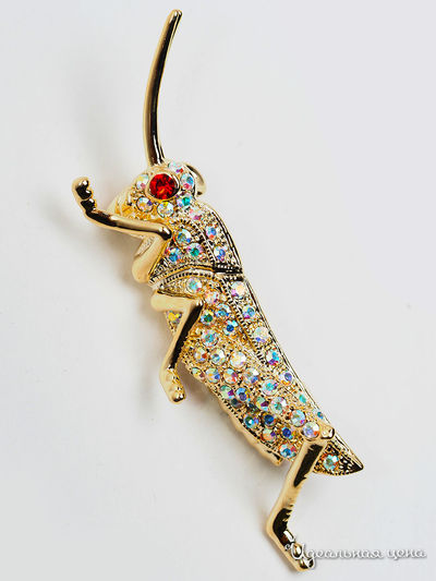 Брошь Beatrici Lux, цвет золотой