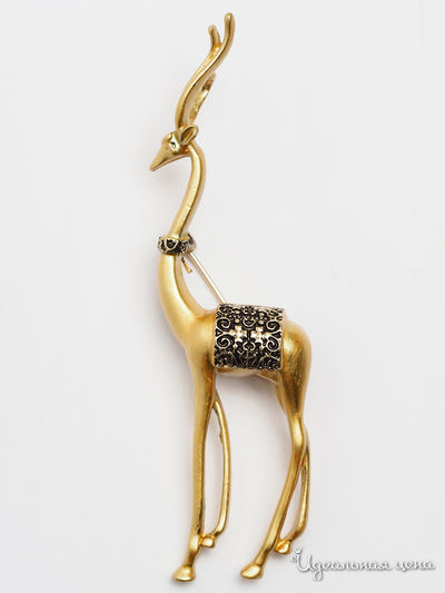 Брошь Beatrici Lux, цвет золотой