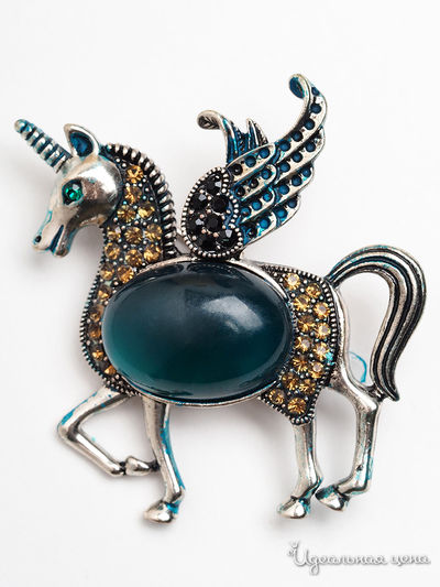 Брошь Beatrici Lux, цвет зеленый