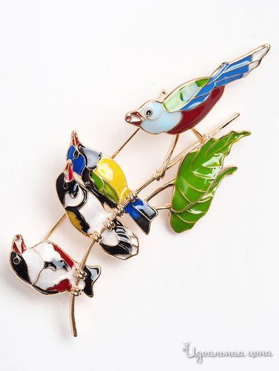 Брошь Beatrici Lux, цвет белый