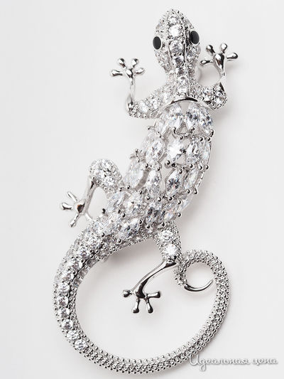 Брошь Beatrici Lux, цвет серебряный