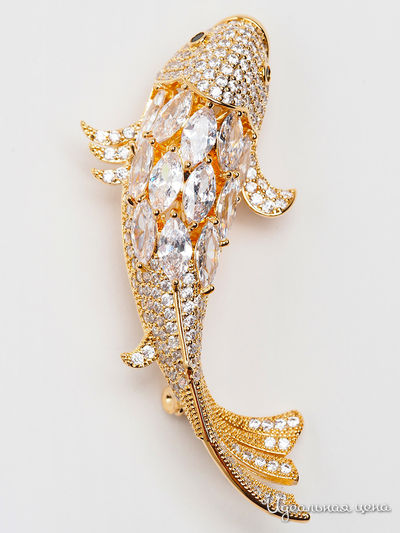 Брошь Beatrici Lux, цвет золотой