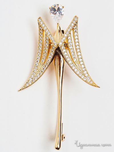 Брошь Beatrici Lux, цвет золотой