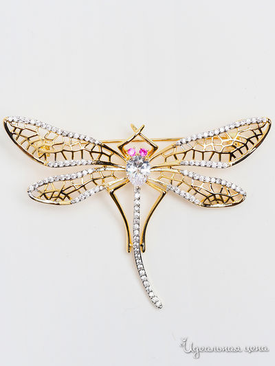 Брошь Beatrici Lux, цвет золотой