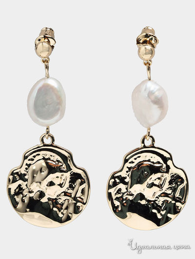 Серьги Beatrici Lux, цвет золотой, белый