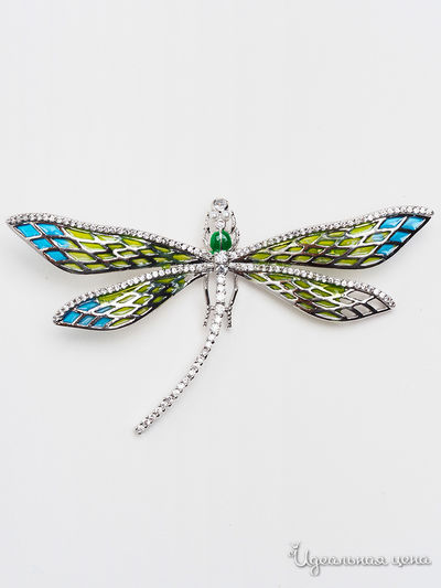 Брошь Beatrici Lux, цвет зеленый