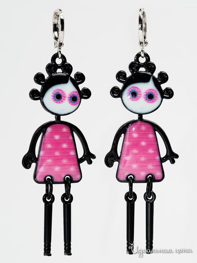 Серьги Beatrici Lux, цвет фуксия