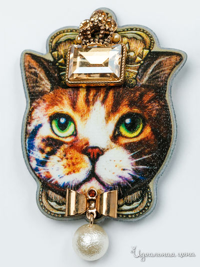 Брошь Fransua Ardy, цвет коричневый