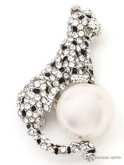 Брошь Fransua Ardy, цвет серебряный