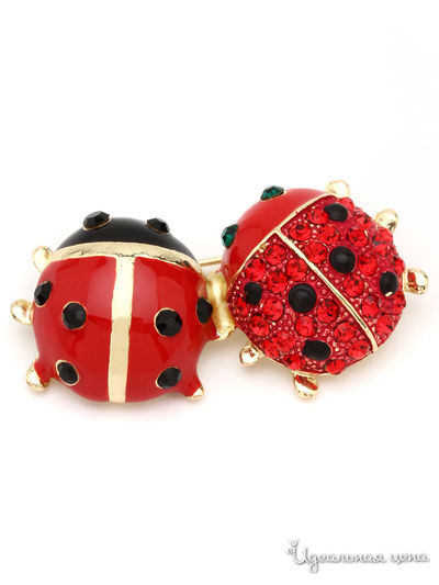 Брошь Fransua Ardy, цвет красный