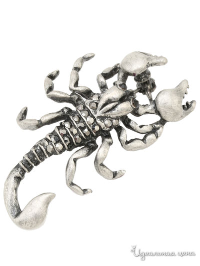 Брошь Fransua Ardy, цвет серебряный