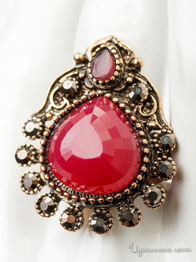 Кольцо Fransua Ardy, цвет бордовый