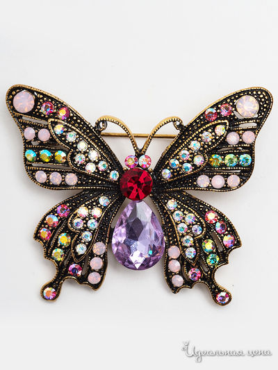 Брошь Fransua Ardy, цвет сиреневый