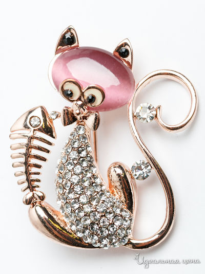 Брошь Fransua Ardy, цвет розовый