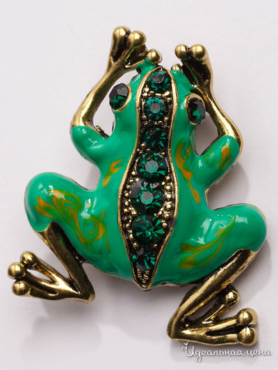 Брошь Fransua Ardy, цвет зеленый