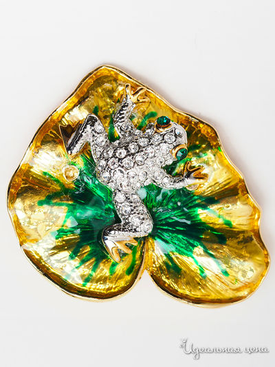 Брошь Fransua Ardy, цвет зеленый