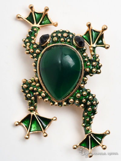 Брошь Fransua Ardy, цвет зеленый