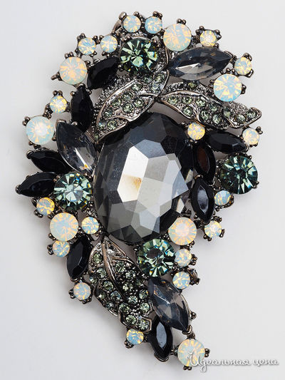 Брошь-кулон Fransua Ardy, цвет серый