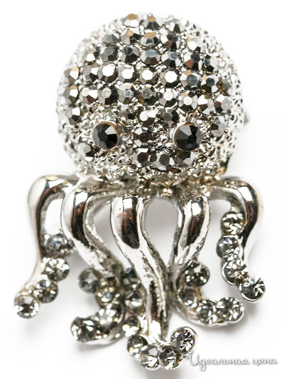 Брошь Fransua Ardy, цвет серебряный