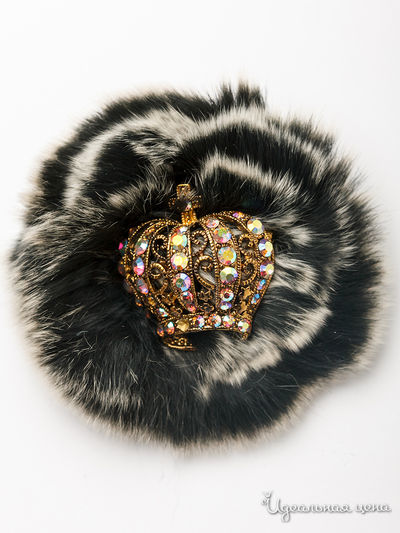 Брошь Fransua Ardy, цвет серый