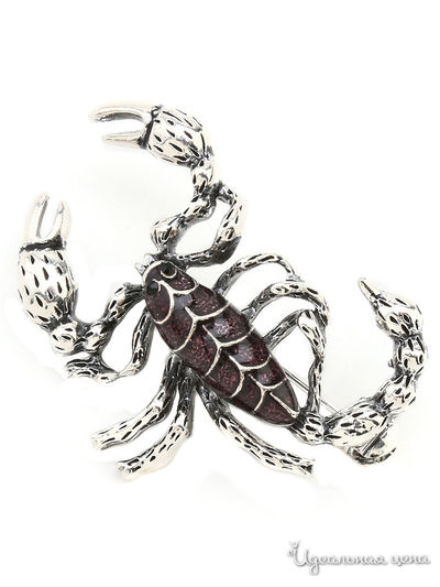 Брошь Fransua Ardy, цвет серебряный