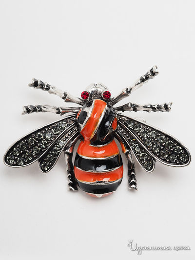 Брошь Fransua Ardy, цвет оранжевый