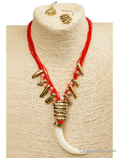 Комплект украшений Fransua Ardy, цвет красный