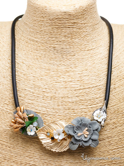 Колье Fransua Ardy, цвет серый