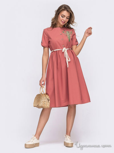 Платье Dressa, цвет коралловый