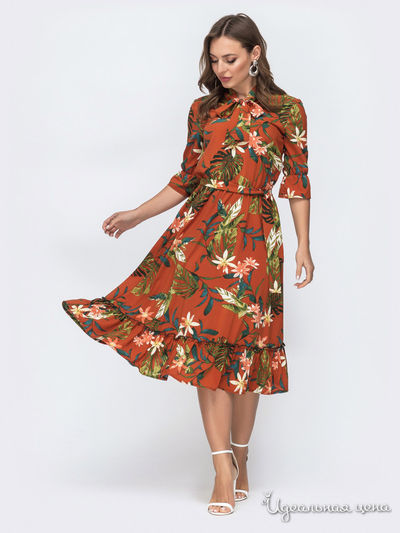 Платье Dressa, цвет терракотовый