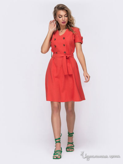 Платье Dressa, цвет коралловый