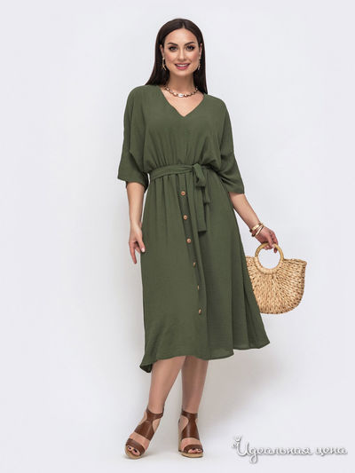 Платье Dressa, цвет хаки