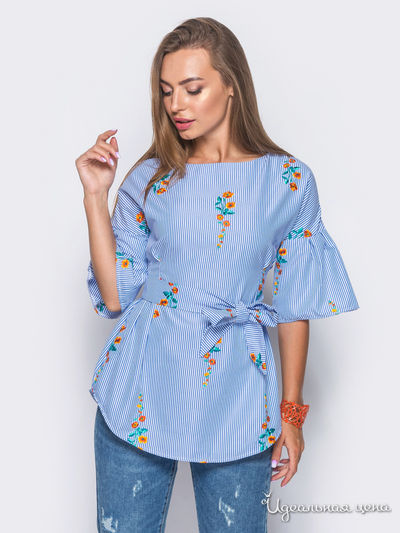 Блуза Dressa, цвет голубой