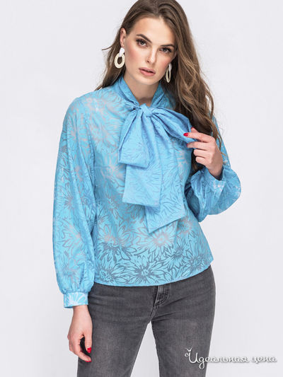 Блуза Dressa, цвет голубой