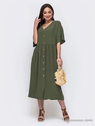 Платье Dressa, цвет хаки