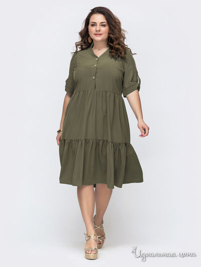 Платье Dressa, цвет хаки