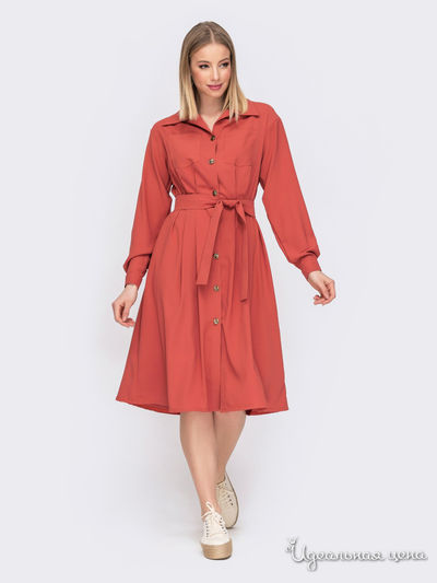 Платье Dressa, цвет терракотовый