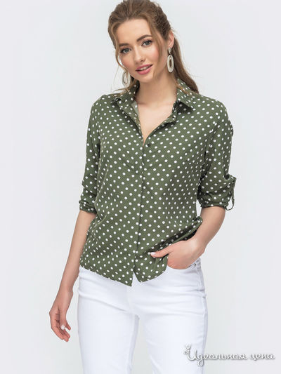 Блуза Dressa, цвет хаки