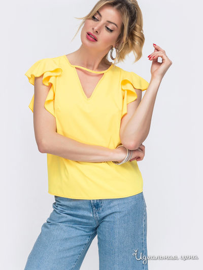 Блуза Dressa, цвет желтый