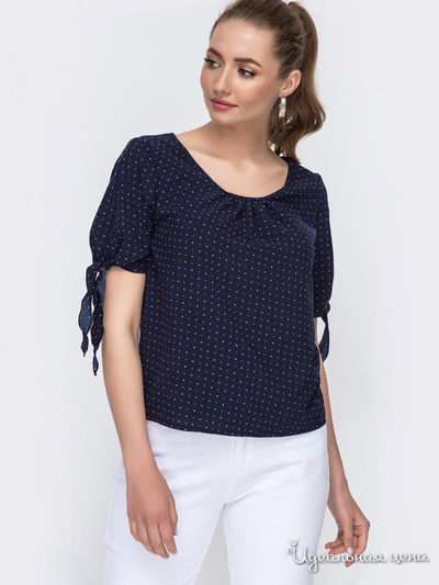 Блуза Dressa, цвет темно-синий