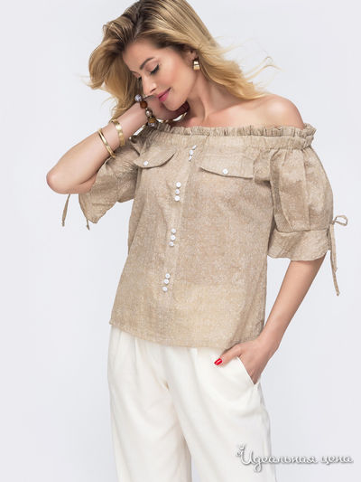 Блуза Dressa, цвет бежевый