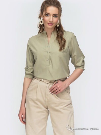 Блуза Dressa, цвет зеленый